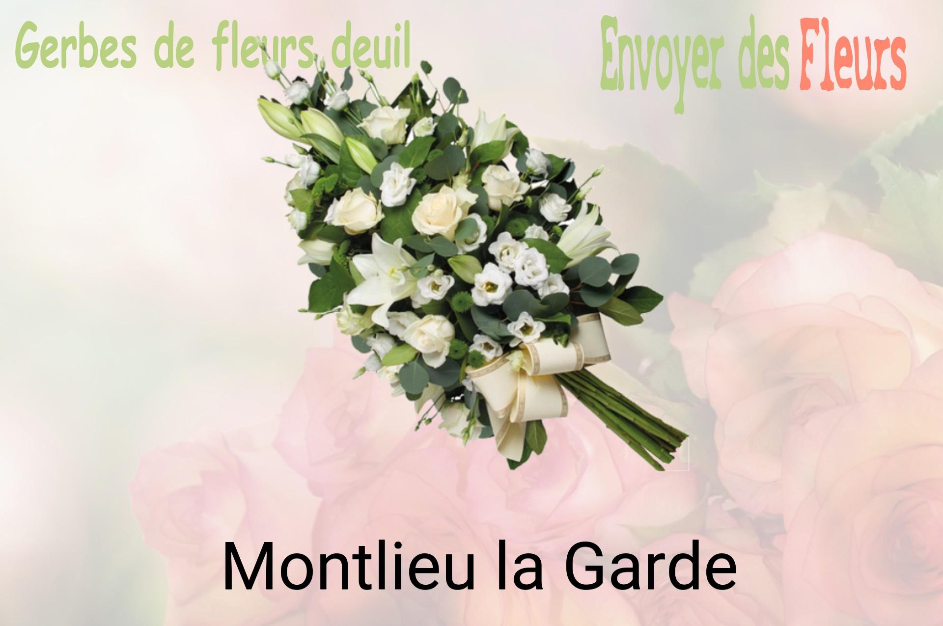 Gerbe de fleurs de deuil livrée à Montlieu-la-Garde